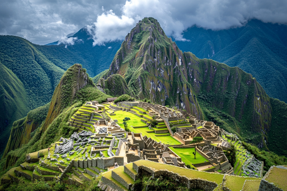 Machu Picchu au Pérou, realistic, clear and beautiful